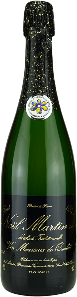 Bouteille de vin effervescent Brut blanc du domaine Noël Martin